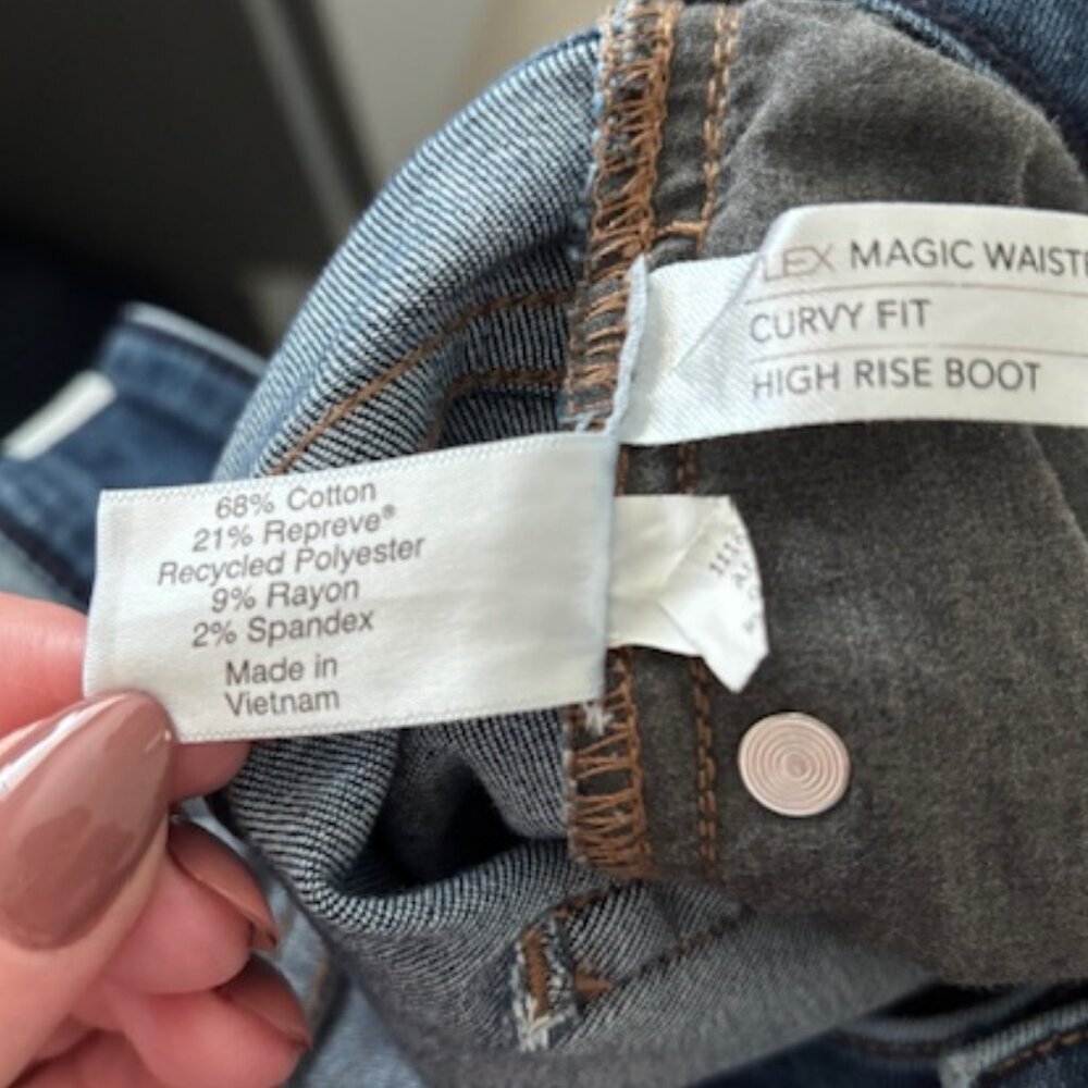 Lane Bryant Flex Magic Waistband Curvy Fit High Rise Bootcut size 24 - Picture 7 of 9